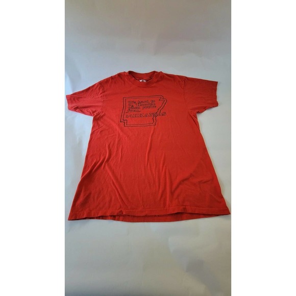 VINTAGE 80s Arkansas Graphic T-Shirt VTG - Picture 2 of 9